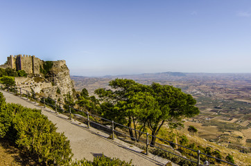 Fototapeta premium View of the geography of the territory of the island of Sicily