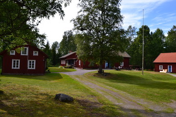 Fototapeta na wymiar houses in Sweden