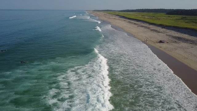 Atlantic Ocean Waves and Cape Cod Beach