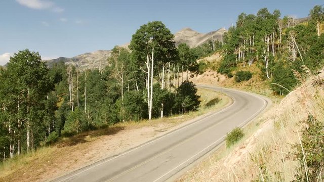 The Mount Nebo Loop Scenic Drive passes through the Uintah National Forest.