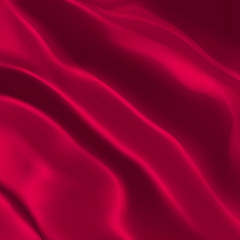 Red silk fabric