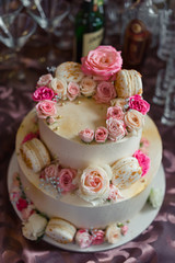 Fototapeta na wymiar Big wedding cake