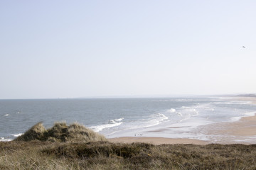 Waves crashing onto Beach