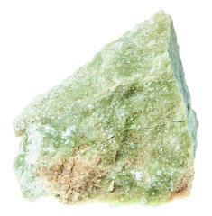 rough vesuvianite ( idocrase) stone isolated
