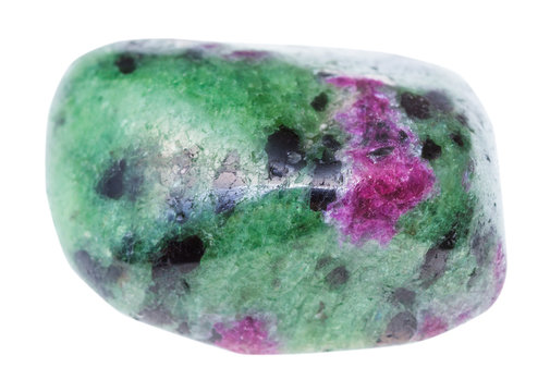 tumbled green Zoisite gemstone