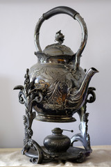 Antique silver water boiler (Samovar)