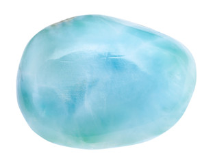 polished Larimar gem (blue pectolite)