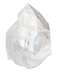 crystal of rock-crystal isolated