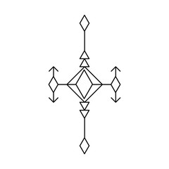 Aztec pattern in simple style