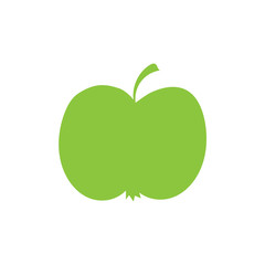 Apple shadow in flat style