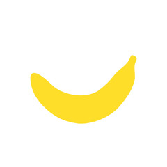 Banana icon in flat style. B - banana