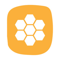 Honey icon in flat style.