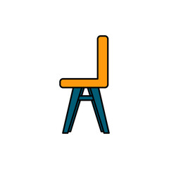 Chair in outline style.