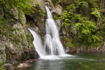 Fototapeta na wymiar Flowing Water On Bash Bish Falls