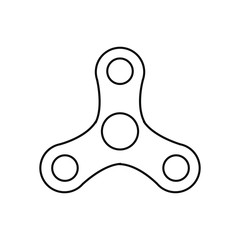 Spinner in outline style