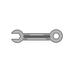spanner in flat style in vector