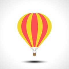 Fototapeta premium Hot air balloon icon. Vector illustration