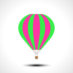 Fototapeta premium Hot air balloon icon. Vector illustration