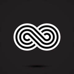 Infinity symbol icon vector illustration