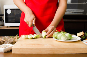 Thai food cooking