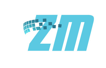ZM Initial Logo for your startup venture