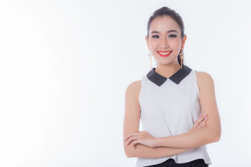 Fototapeta premium Happy business beauty women smile and so confident