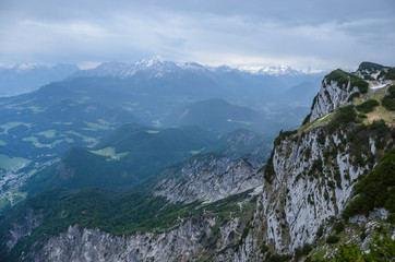 Mountain, View from Untersberg Mountain in Salzburg, Austria