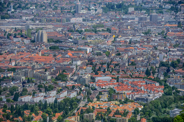 Obraz premium A cityscape view of Prague, Czech Republic