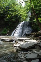 Naklejka na ściany i meble Stony Brook State Park Waterfall, New York, USA