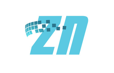 ZN Initial Logo for your startup venture