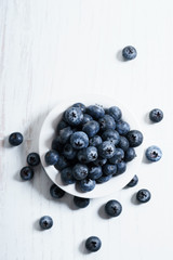 fresh blueberries, close up