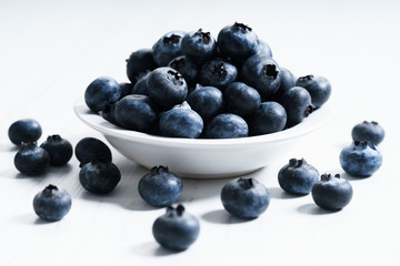 fresh blueberries, close up