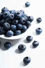 fresh blueberries, close up