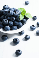 fresh blueberries, close up