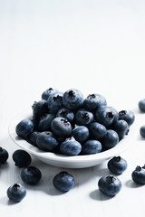 fresh blueberries, close up