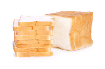 sliced bread isolated on white background
