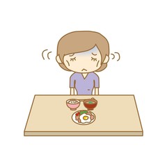 摂食障害　拒食症の女性
