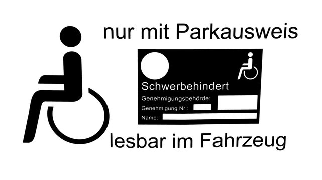 Behindertenparkplatz