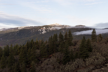 Naklejka premium winter mountain