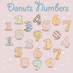 White Chocolate Donuts Numbers.
