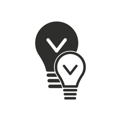 Lamp vector icon.