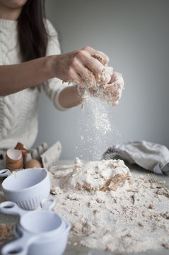Making Bread (Flour everywhere)
