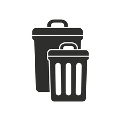 Trash can vector icon.