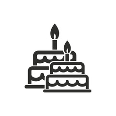 Cake vector icon.
