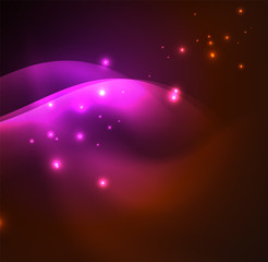 Illuminated neon waves