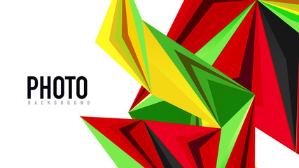 Modern triangle presentation template