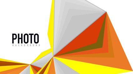 Fototapeta premium Modern triangle presentation template
