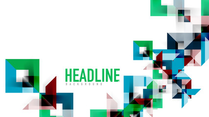 Business presentation geometric template