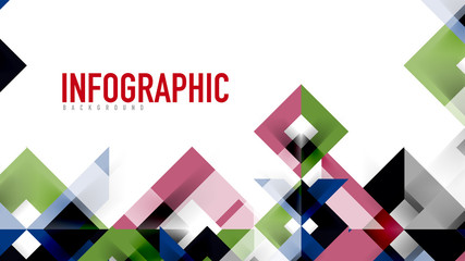 Business presentation geometric template