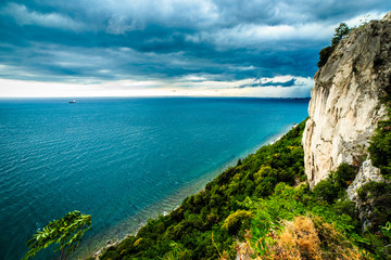 Storm is coming in the gulf of Trieste